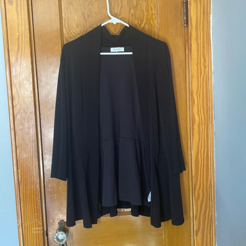 Black dress barn dress polyester rayon blend no wrinkles